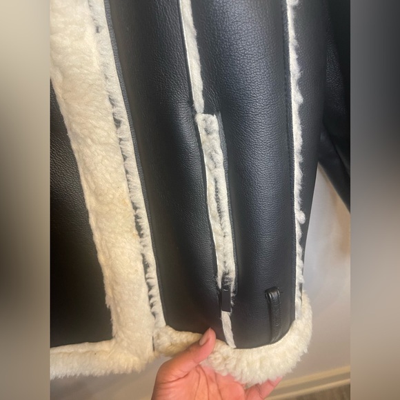 Missguided Borg Belted Aviator Jacket - Picture 8 of 15